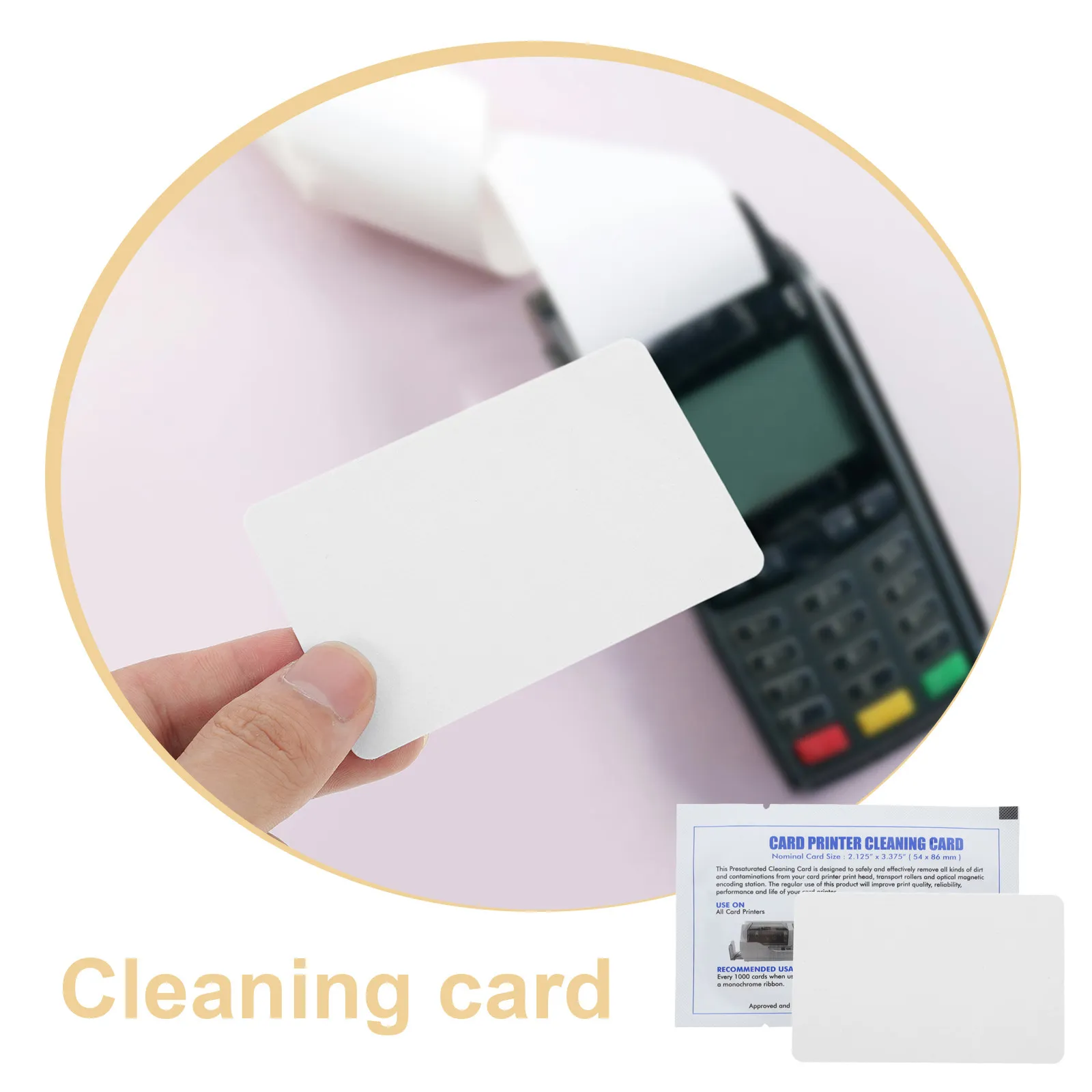 15개 프린터 청소 카드, 화폐 계수기, 머니 카운터, POS 단말기 스캐너용 딥 클리닝 시트