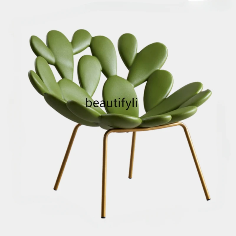 

Стул С КАКТУСОМ, креативный дизайнерский трендовый стул для балкона, роскошный диван для отдыха, стул для террасы, спальни, одинарный диван, стул