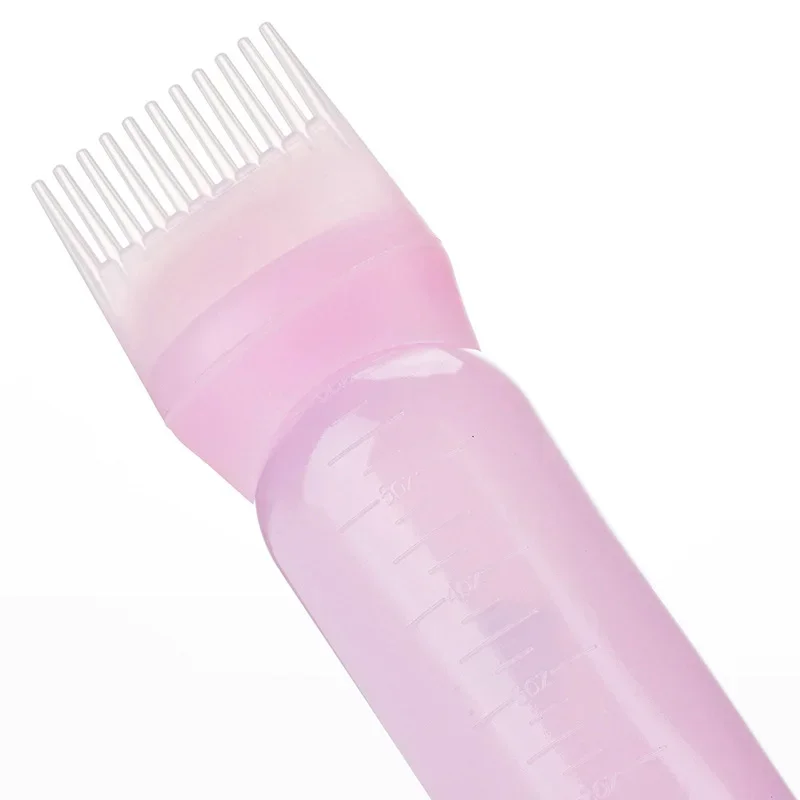 3pcs180ml Oil Scalp hair oil applicator bottle Root Washer Repeatable Filling Bottle Root Comb Applicator Bottle Salon Barbershop Accessories