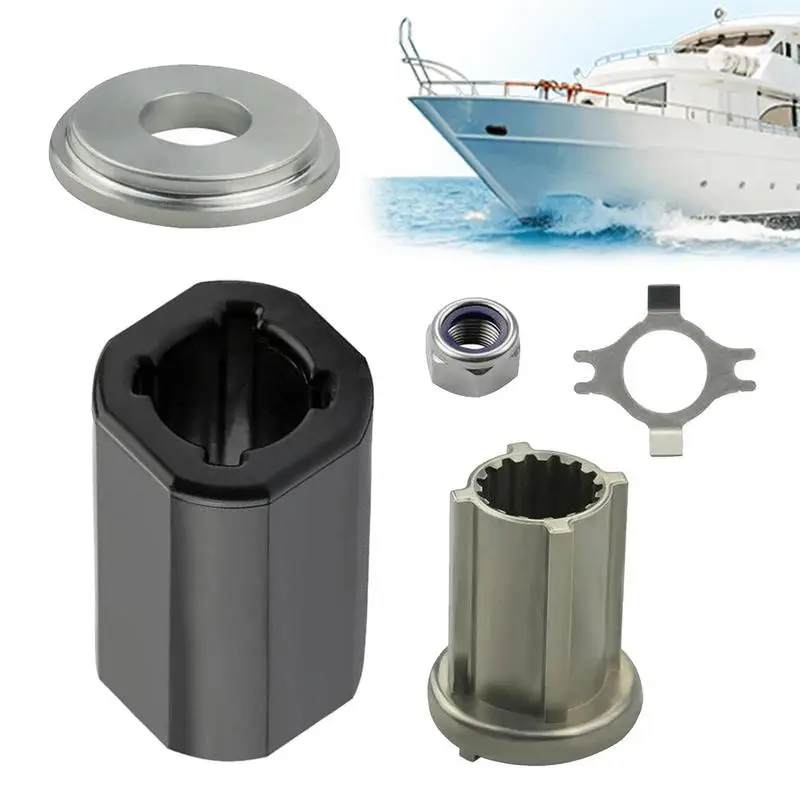 

Комплект для морской лодки Flo-Torq II Hub System для лодочного оборудования с подвесным двигателем для снижения уровня шума пропеллера