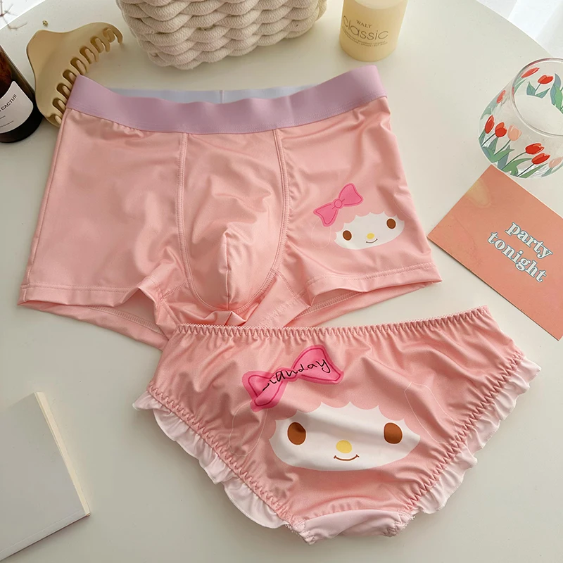 

Мультяшное Sanrioed аниме My Melody Hello Kittys нижнее белье Ins Girl Heart Kawaii Sexy Pure Desire чистые хлопковые трусы для пар подарки