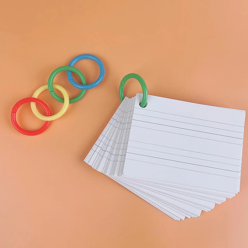 Plastic Binding Rings 100pcs DIY Albums Circle Loose-leaf Book Hoops