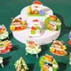 Santa Claus Christmas 3D Puzzle Christmas Tree Snowman Cartoon Kriss Kringle Jigsaw Elk Reindeer Kids Xmas Arts Puzzle 1