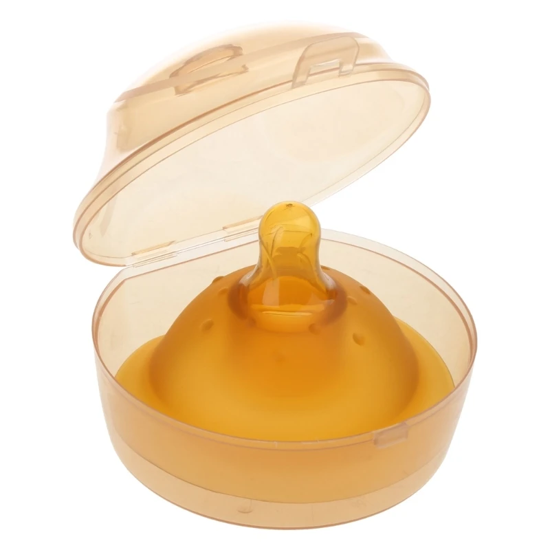Q0KB Double Layer Silicone Nipple Protector Breastfeeding Mother Breast for Protectio