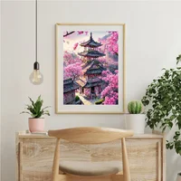 Evershine Full Square Diamond Embroidery House Landscape Painting Cross Stitch Kits DIY Building Mosaic Tree New 2024 3
