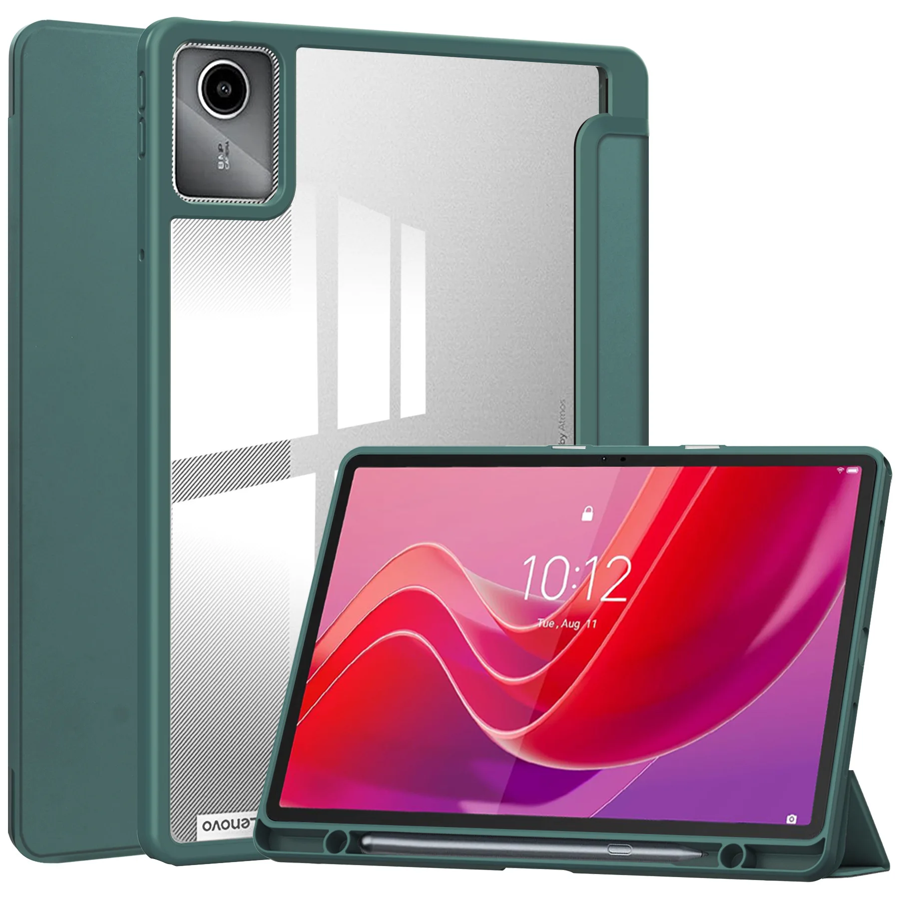 Premium Tablet Case with Pen Holder and Folding Stand, 11-Inch Cover