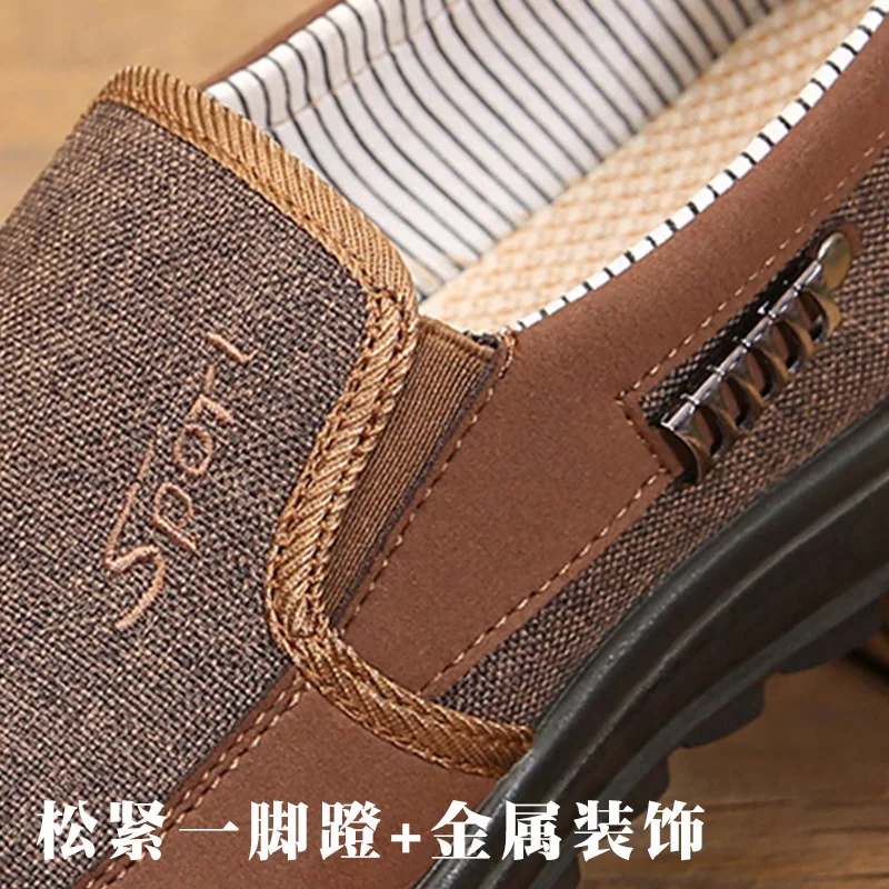 Canvas Shoes Men Classic Loafers Men Casual Shoes Breathable Walking Flat Men Shoes Sneakers Plus Size 2023 2