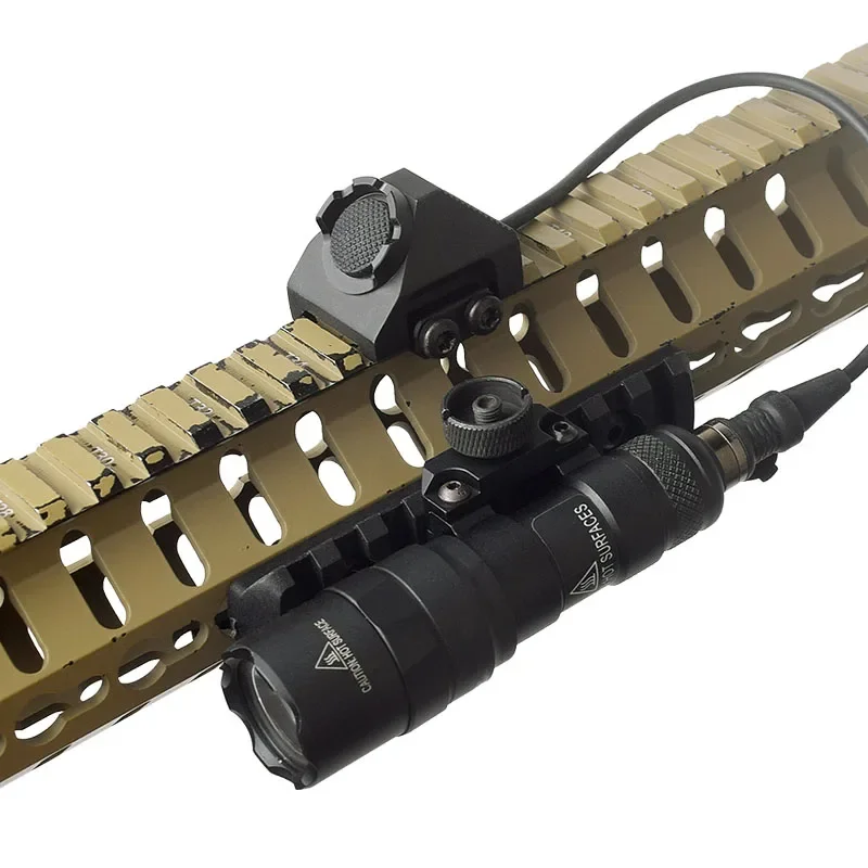 Surefire M300 M600 UNITY Remote Pressure Light Switch Hot Button 2.5/3.5mm/SF Plug MLOK Keymod 20mm Rail Cover DBAL-A2 PEQ15