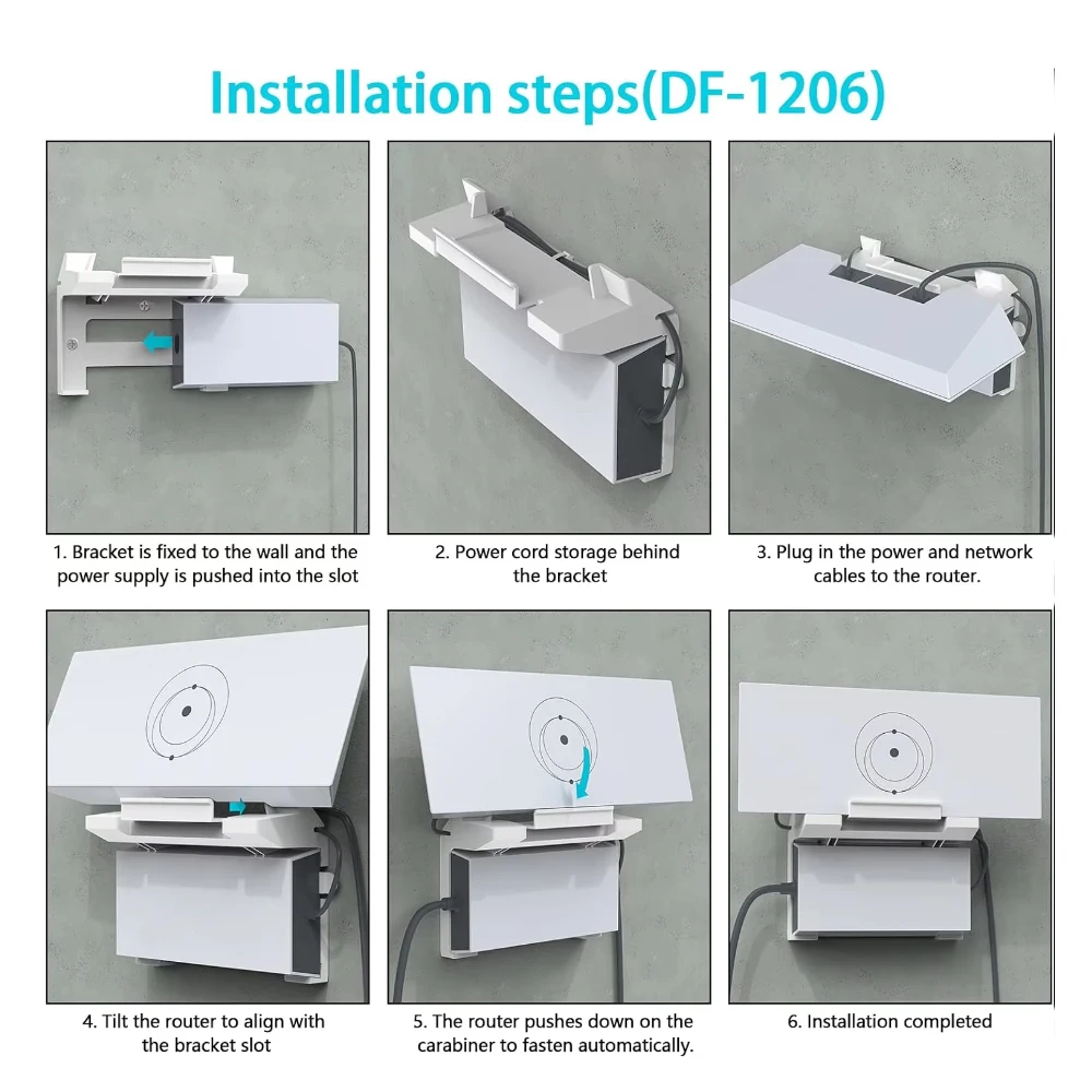 Starlink mount bracket 2 in 1 for Starlink Gen 3 router mount & for StarLink V3 supply brackets holder for StarLink Internet Kit satellite wall holder
