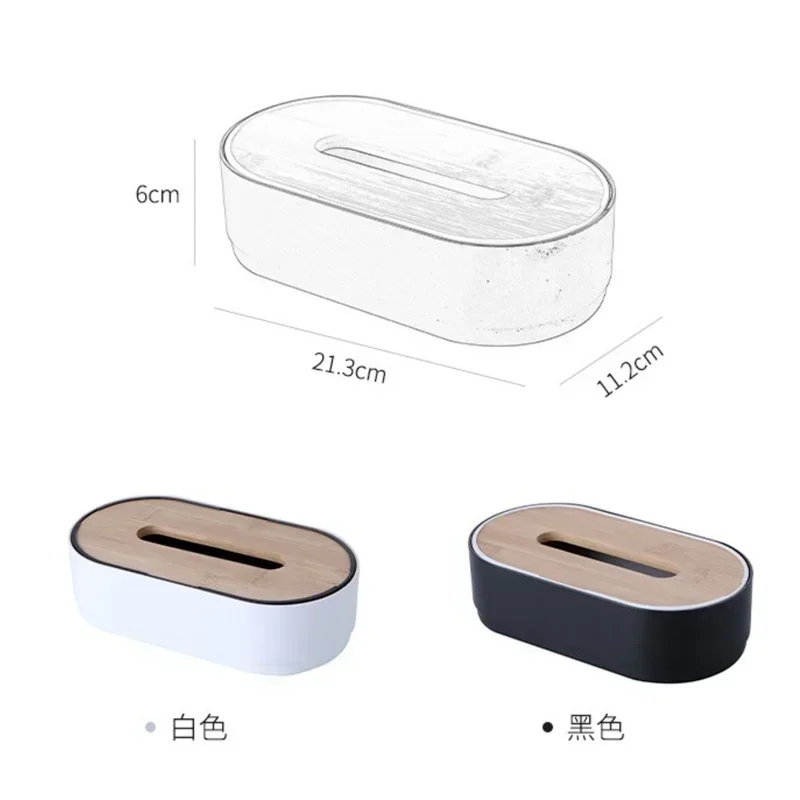 Tissue Box Holder Bamboo Cover Toilet Paper Box Napkin Holder Case Tissue Paper Dispenser Towel Storage Boxes