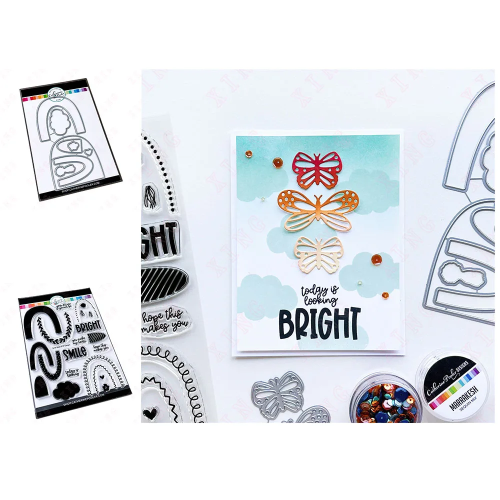 

New Diy Greeting Card Handmade Craft Album Molds Smile Bright Stamps Scrapbook Paper Decoration Embossing Metal Cutting Dies Set