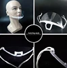 10 Pcs-60 Pcs Transparent Sanitary Open Mask For Full Face Protection Food Truck Makeup Plastic Work Face Mouth Protective Mask 5