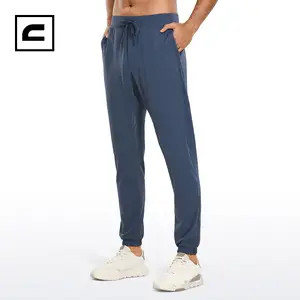 CRZ YOGA Women's Go to Studio Jogger Striped Cargo Pants Drawstring Leg 7/8  Workout Casual Pants