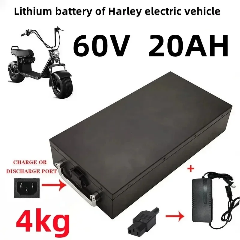 

60V 40ah electric scooter for 250W~1500W motorcycle/tricycle/bicycle waterproof lithium battery + 67.2V charger