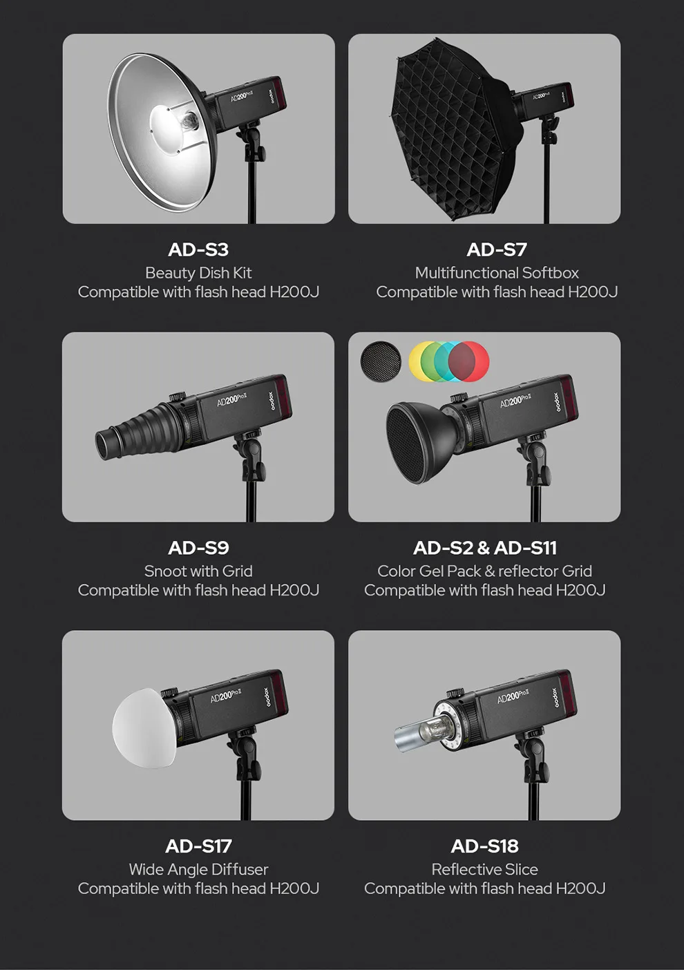 Godox V100 AD100PRO AD300PRO AD200PROII AD400PRO AD600PRO II Flash TTL Flash for