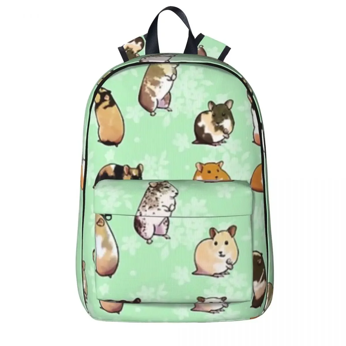 

Spring Hamsters Woman Backpacks Boys Girls Bookbag Fashion Students School Bags Portability Travel Rucksack Shoulder Bag