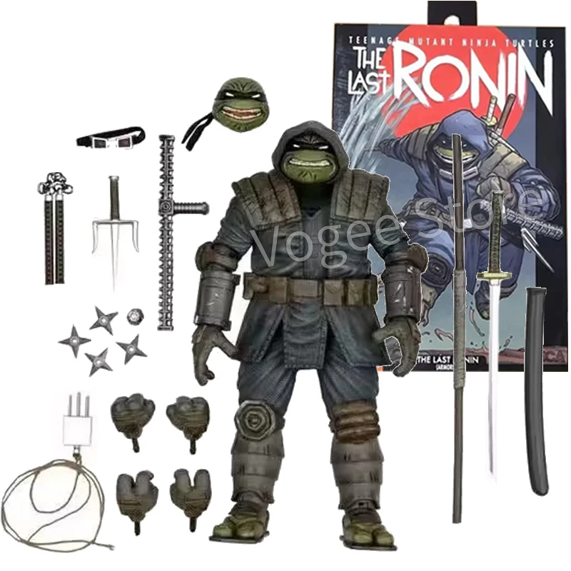 

NECA The Last Ronin Action Figure Armored Turtle Version Master Rat Model Toy Teenage Mutant Ninja Turtles Figures Movable Doll