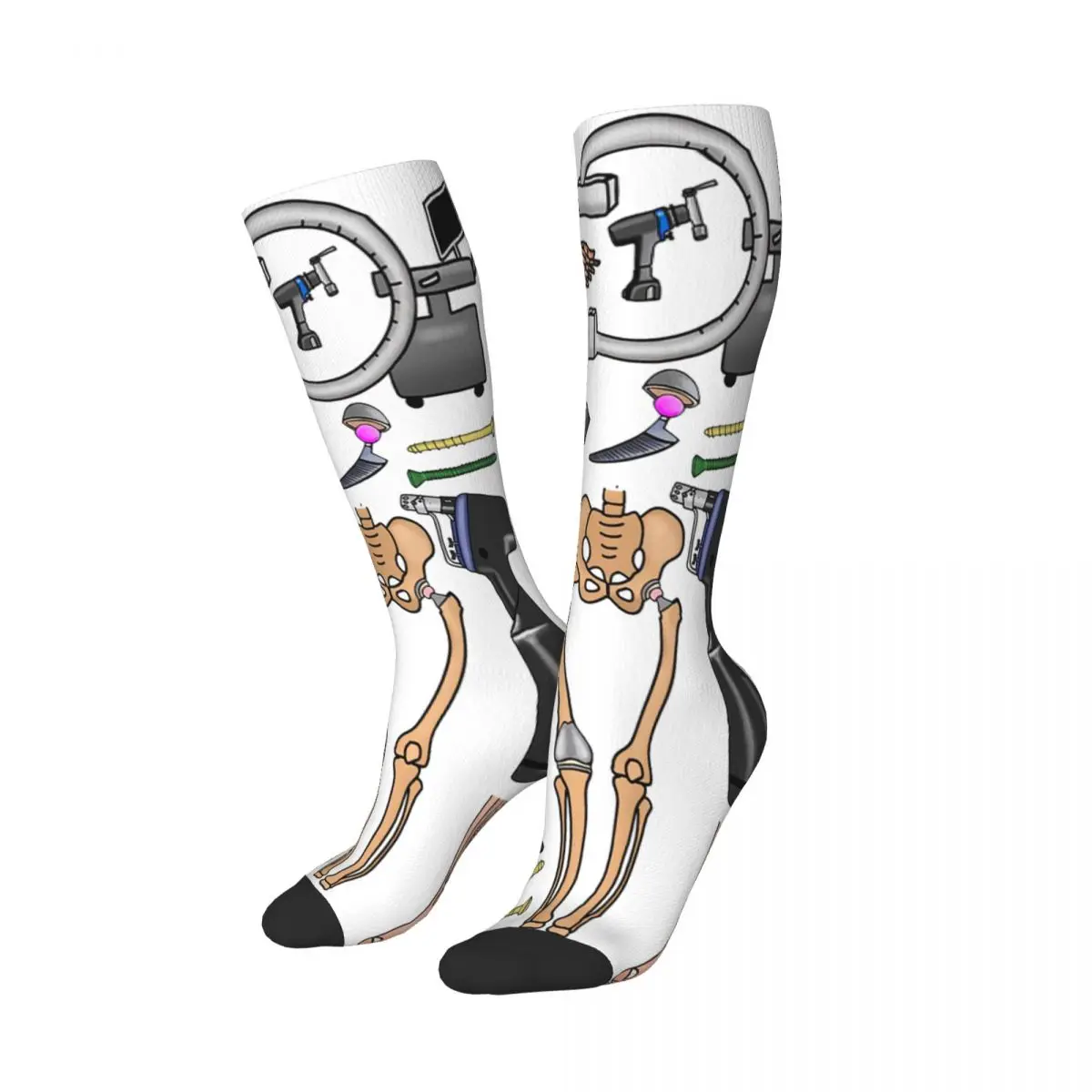 

Orthopaedics, Traumatology Socks Harajuku Sweat Absorbing Stockings All Season Long Socks for Man's Woman's Christmas Gifts