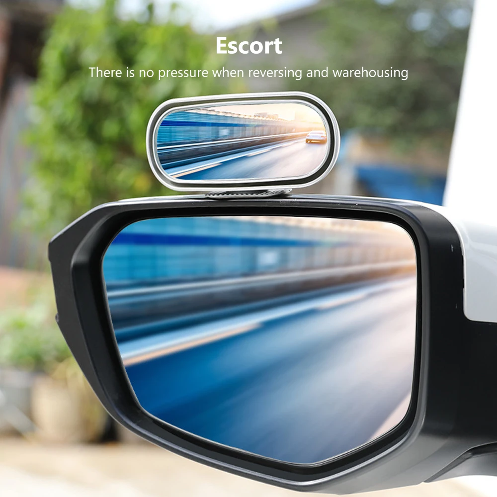 Blind Spot Wide Angle Mirror Universal Car Mirror 360&deg; Adjustable Side Rear Mirrors For Parking Auxiliary