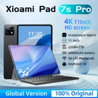 2025 New Original Global Edition Tablet PC Pad 7S Pro Snapdragon 8gen2 Android 14 HD 4K 22GB+2TB 5G Tablet Dual SIM WIFI GPS MI 1