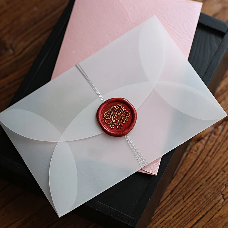 Mailing Envelopes | 10pcs/lot Semi-transparent Sulfuric Acid Paper Envelopes For DIY Postcard /Card Storage Wedding Invitation Gift Packing