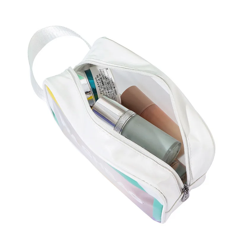New PU Women Travel Storage Bag Cosmetic Bag Makeup Bag Travel Organizer Bags Waterproof Washbag Transparent Cosmetic Cases 6