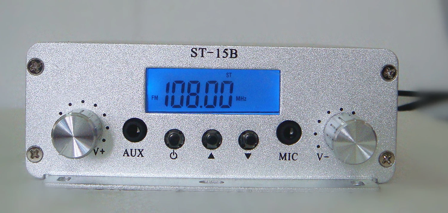 Fm Radio Transmitter 15w V3 Stereo Radio Broadcast FM transmitter 76MHz-108MHz Car Radio Transmitter Church Stage Broadcast