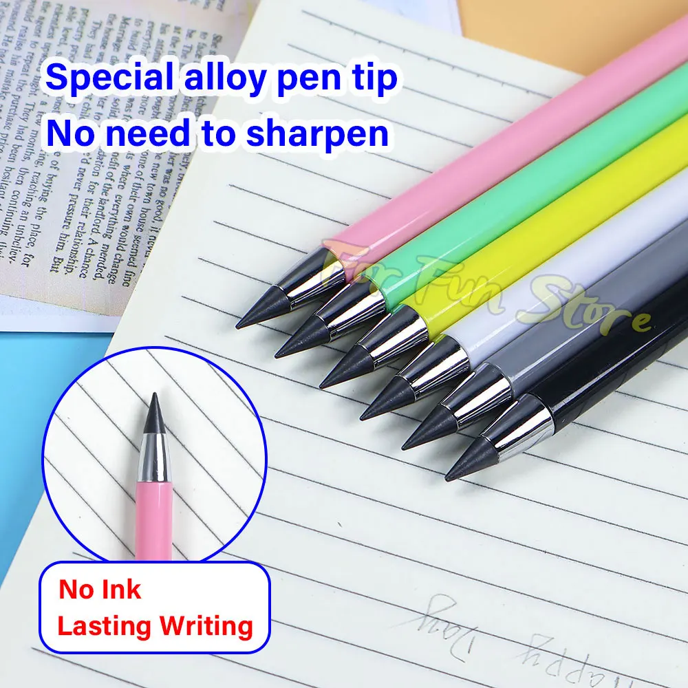 Infinity Pencils Inkless Reusable Eternity Pencil for Writing Drawing 6 PCS/Set