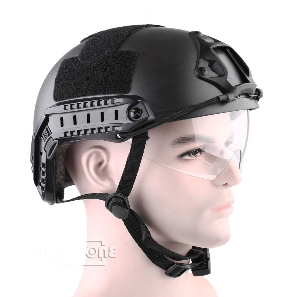 

FAST MH BASE HELMET Motorcycle Outdoor Cycling Riding Cs Protective Security Helmet with Glasses Hunting Accessories