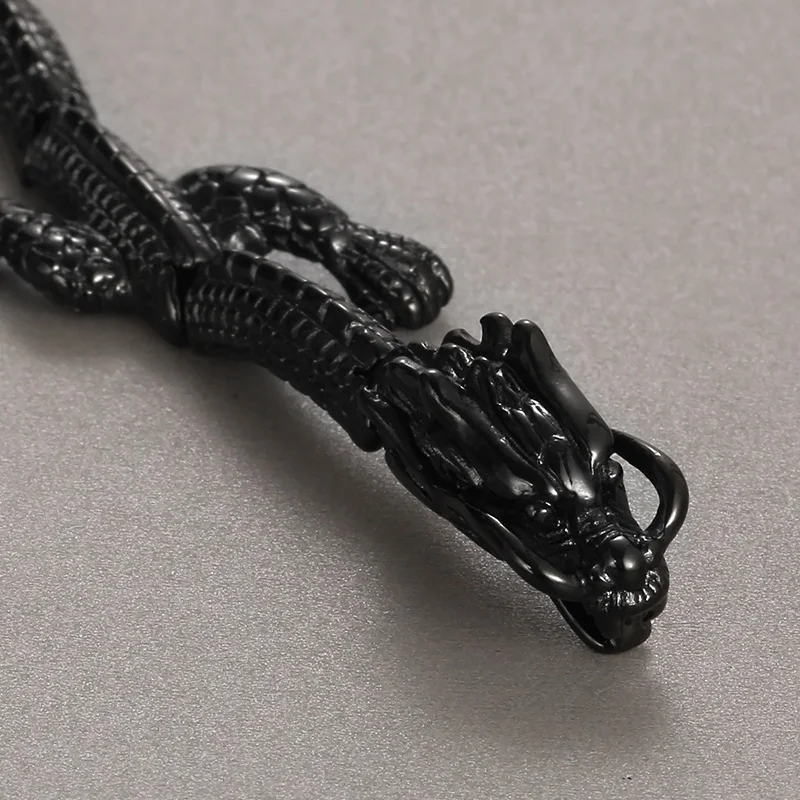 Fongten 21 cm Drogan-Ketten-Charm-Armband für Männer, hochwertige Romantizität, ethnische Dekorationen, Handgelenk, Modeschmuck, Geburtstagsgeschenke – Detail 12