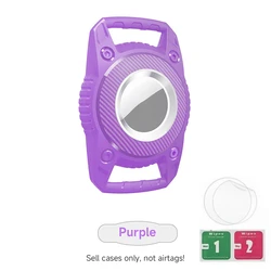 Waterproof Airtag Holder Case with Keychain - Durable TPU Full Protection (P with hydrogel film)