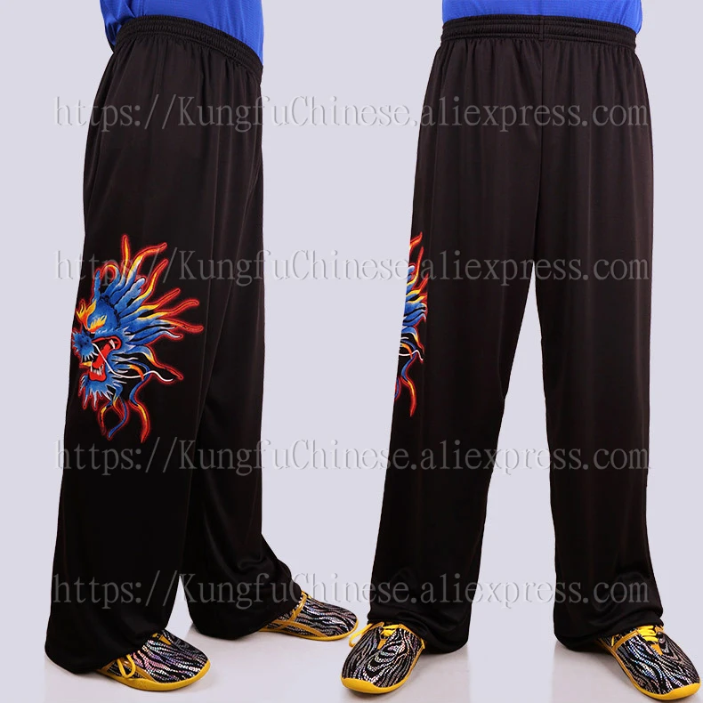 Training Pants Martial Arts Trousers Bloomers Yoga Tai Chi Pants Trousers to Taiji Kung Fu Wushu Light and Smooth