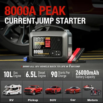 8000A Jump Starter Air Compressor 1