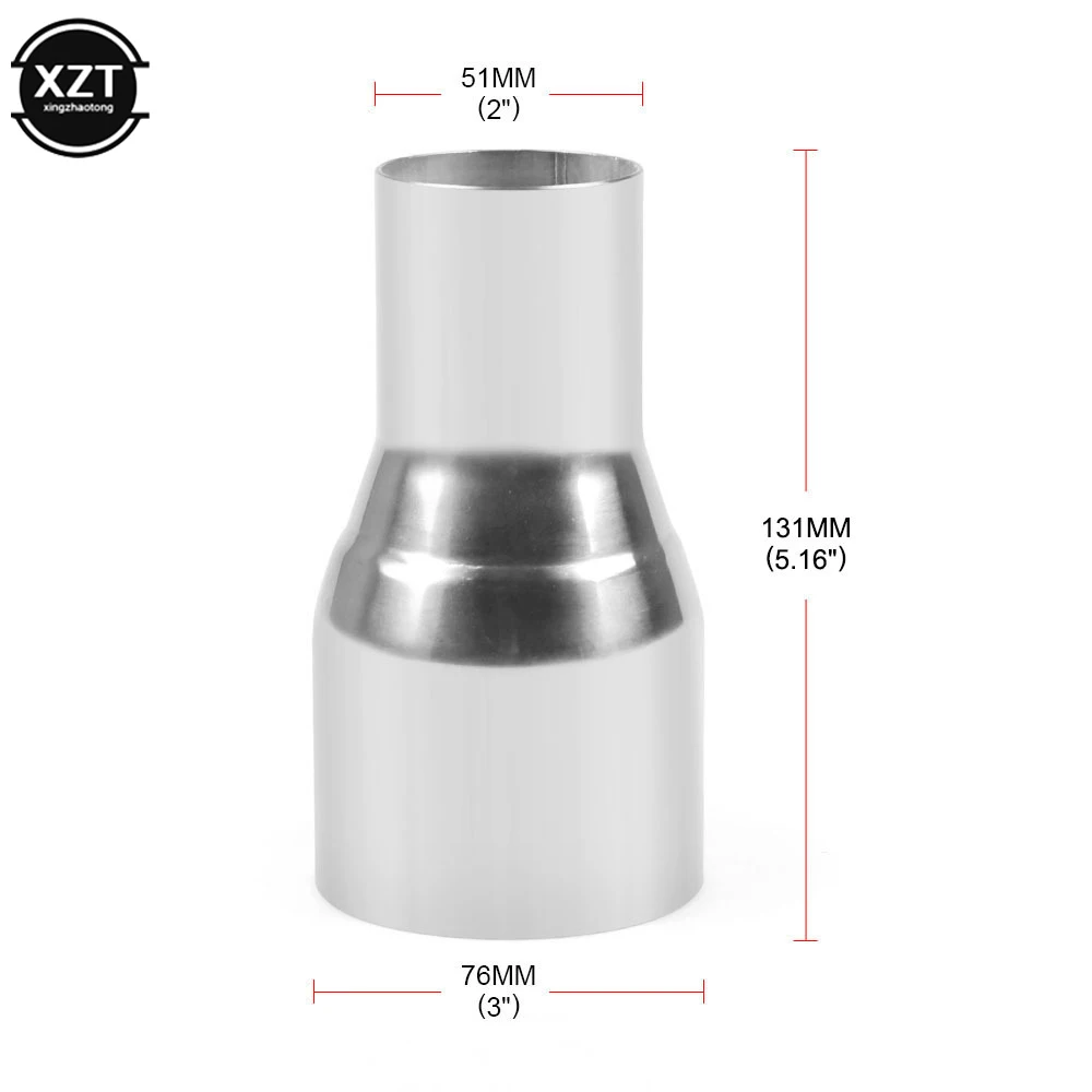 Adaptateur D'échappement Universel En Acier Inoxydable - Réducteur De Bruit Pour Voiture Et Moto - Diamètres 51mm à 70mm - 6
