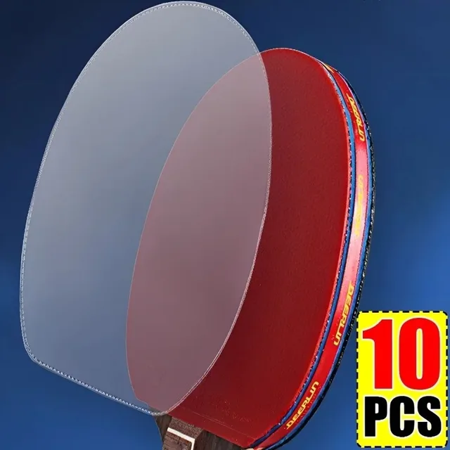 10Pcs Ping Pong Racket Protective Film Sticky Transparent Maintenance Cover Table Tennis Racket Rubber Protection Film Tool 3