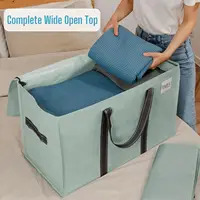 8 Pack Moving Bags, Heavy Duty, Moving Boxes Alternative, Packing Storage Supplies for Dorm Room Essentials with Zipper for Clot 2