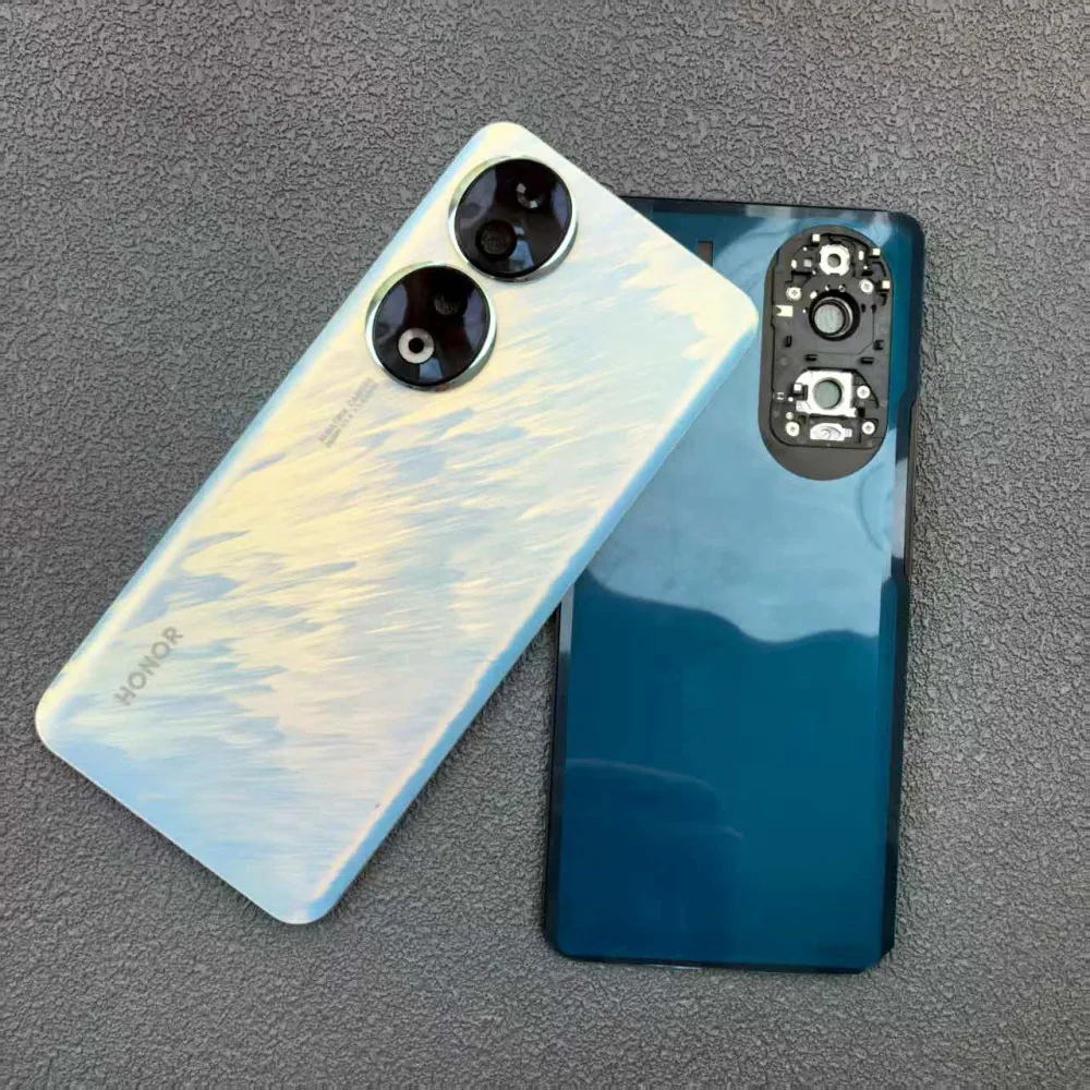 Back Glass Cover Battery Case Rear Door Housing Lid Panel Shell Repair Parts +Camera Lens &Glue for Honor 90 5G REA-AN00 REA-NX9