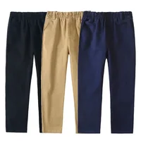Black Navy Blue Khaki Children's Clothes Long Pants Spring Children's Navy School Uniform Student Suit Pants Boys Girls Clothes 1