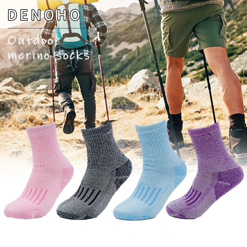 

New Merino Socks Women Cashmere Wool Thicken Warm Women Socks Sox Outdoor Sports Ski Socks Breathable Wicking Winter