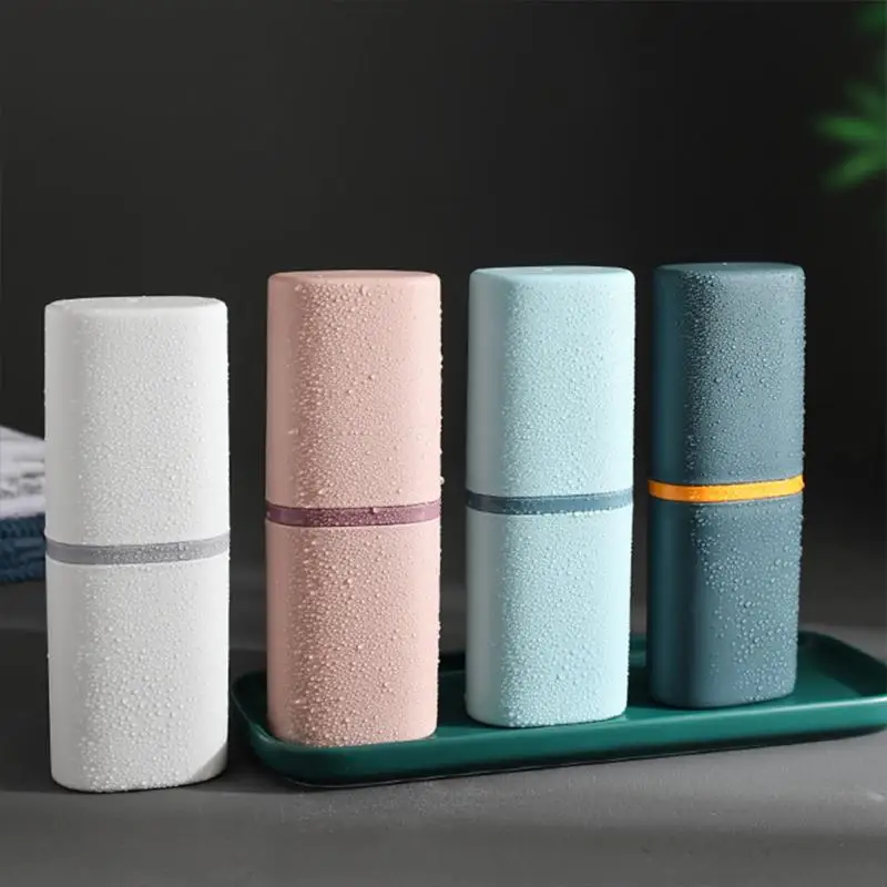 Portable Toothbrush Toothpaste Holder Case Cup Box Outdoor Travel Camping Shaving Brush Organizer Stand Bathroom Accessories