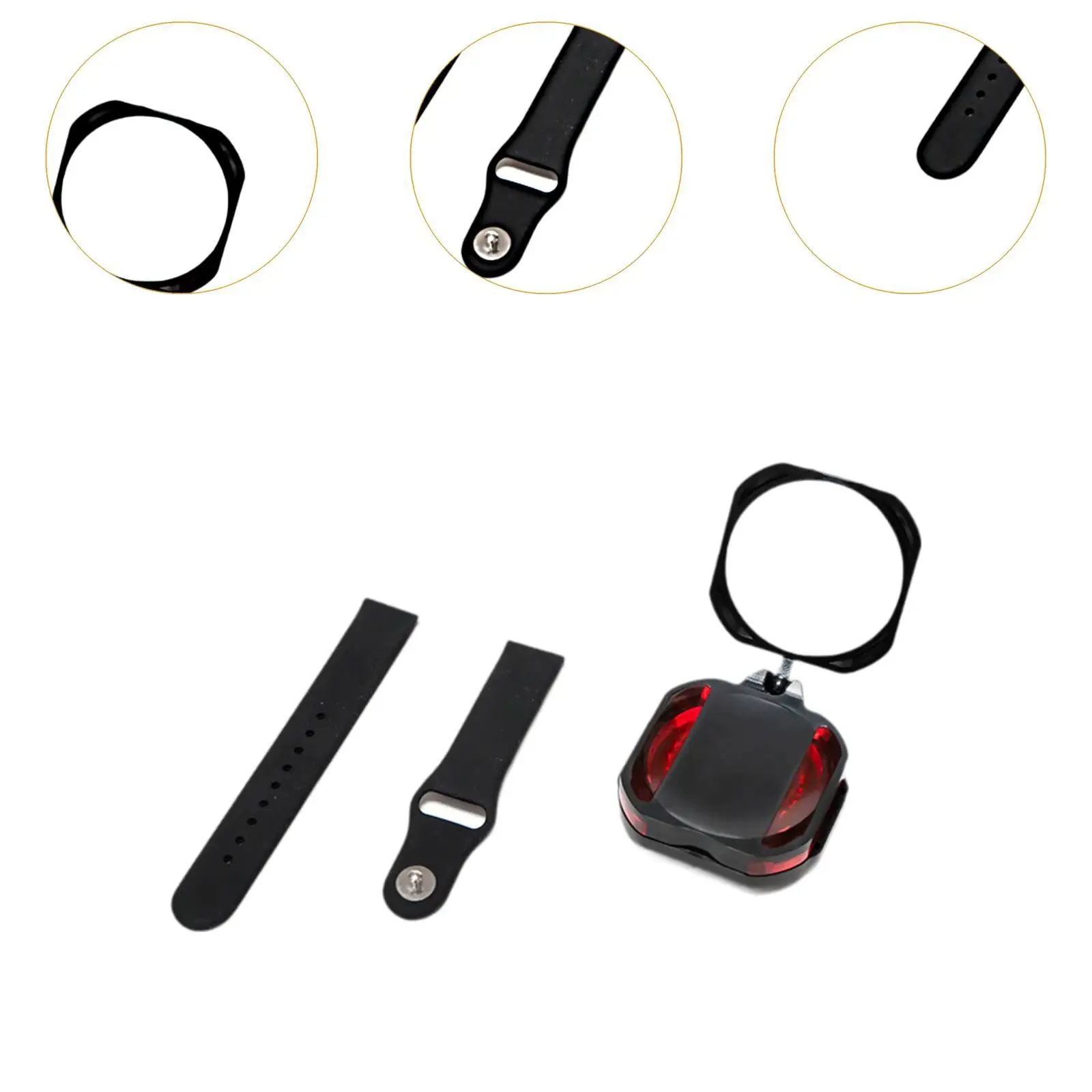 자전거 백미러 손목밴드 암밴드 거울 탈부착 스트랩 산악 도로 자전거용 360도 °   회전 가능한 손목밴드 자전거 후방 카메라