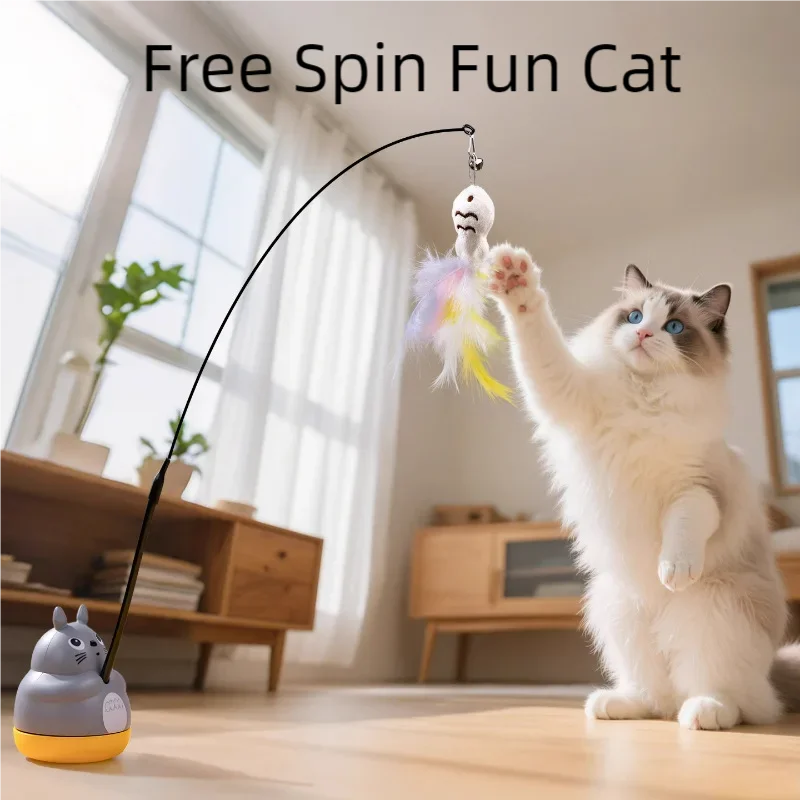 Feather Cat Teaser Wand Toy 2