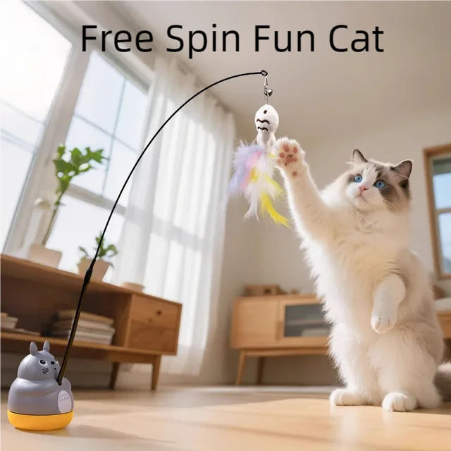 Feather Cat Teaser Wand Toy 2