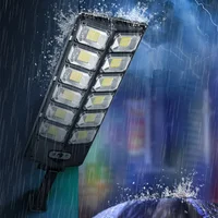 LED Super lumineux extérieur lampe à énergie solaire étanche capteur de mouvement Induction humaine solaire jardin lumière cour Garage lumière 5