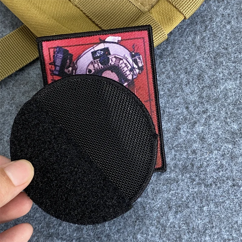Weilan Archives Kangna Tail Blade Animation Badge Hook and Loop Two-dimensional Super Electromagnetic Gun Patch Backpack Sticker flower patch stickers