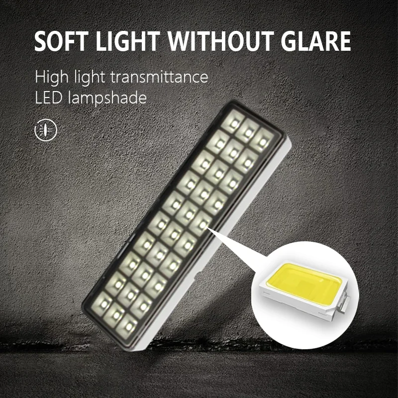 Emergency Light 2 Modes Dimmable 30LED Rechargeable Outdoor Night Repair Lights Portable Camping Lantern for Power Outage Use