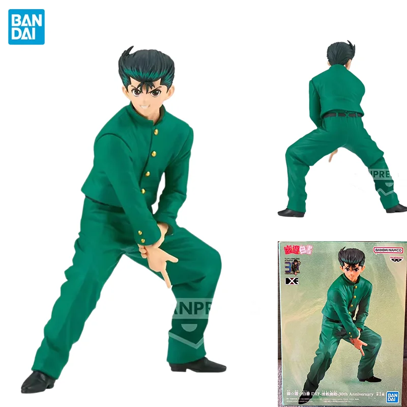 

Original Genuine BANPRESTO YuYu Hakusho DXF Yuusuke Urameshi 30Th Bandai Anime Model Toys Action Figure Gifts Collectible Boys