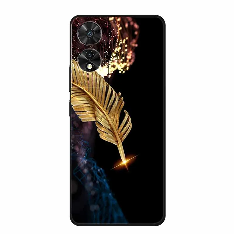 Black Geometric Silicone TPU Phone Case - Soft Back Cover Shield