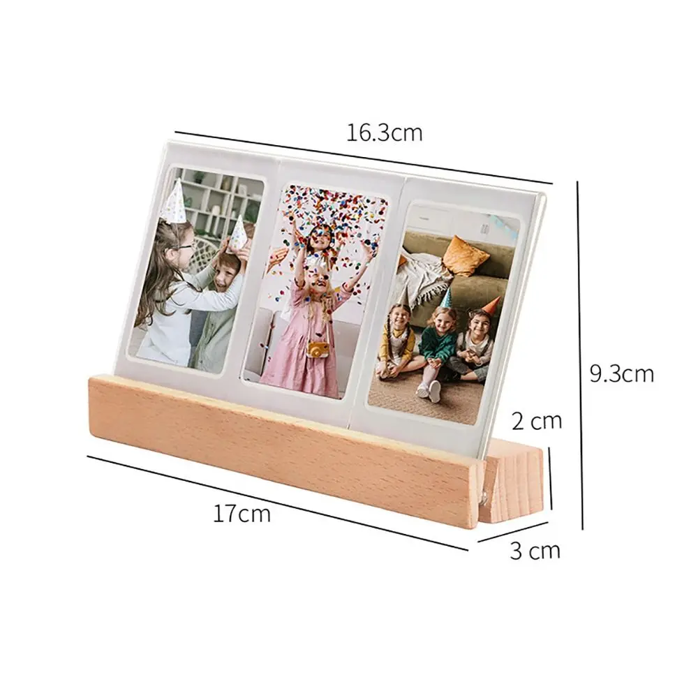 Acrylic Instant Camera LED Photo Frame - 3-in-1 Transparent Picture Holder and Home Decor