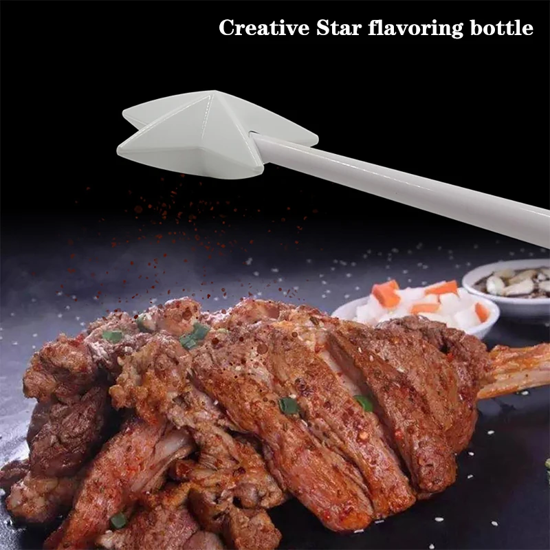 Salt and Pepper Shakers Refillable Magical Star Wand Spice Dispenser Kitchen Dining BBQ Supplies